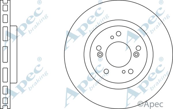 APEC BRAKING Тормозной диск DSK2329